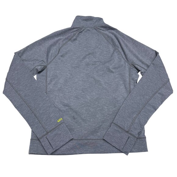 Abercrombie & Fitch Muscle Track Jacket Gray 1/4 Zip Pullover, Size L - Picture 2 of 8